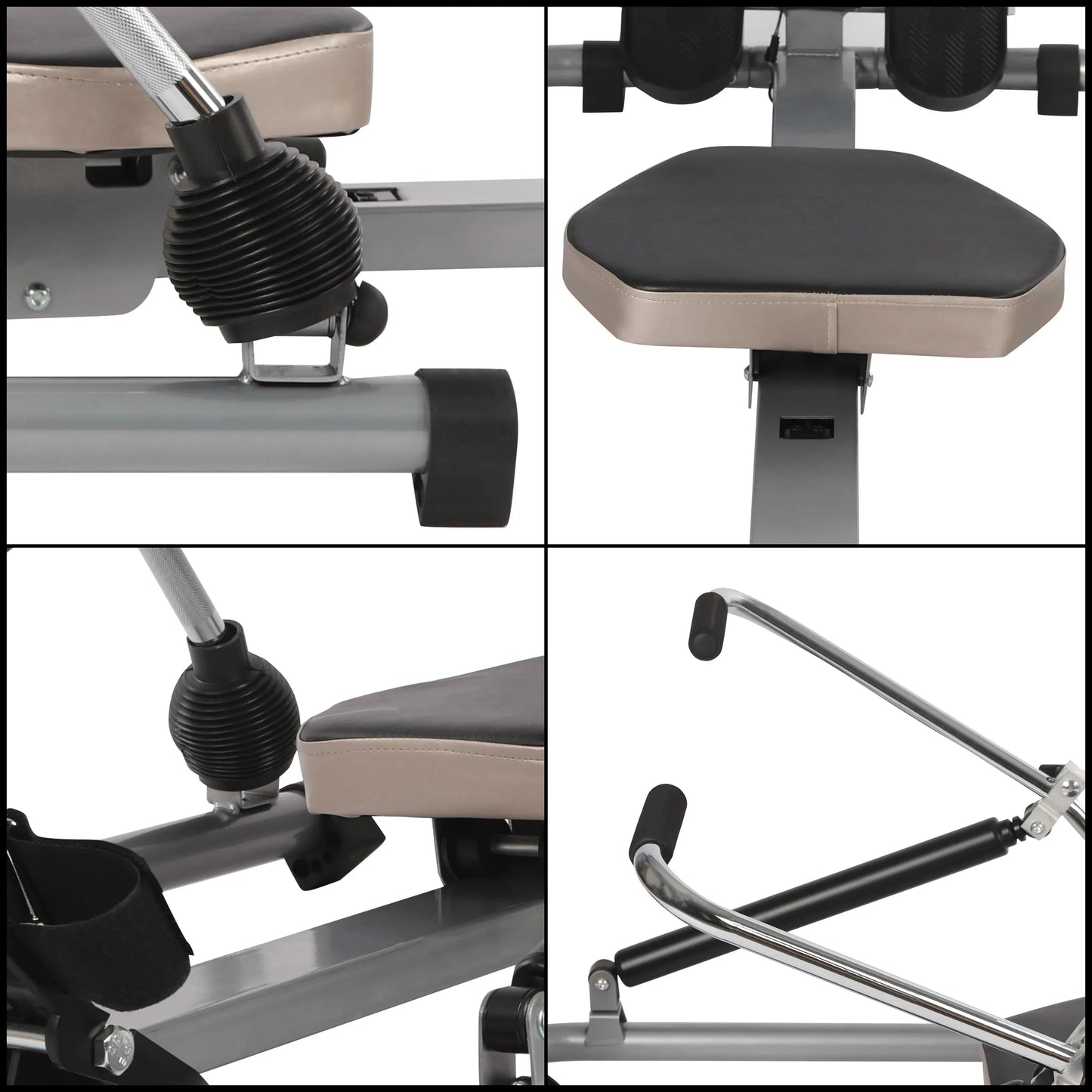 FitnessAtHome Noir Rameur hydraulique – HydroRow 360 Rameur hydraulique – HydroRow 360