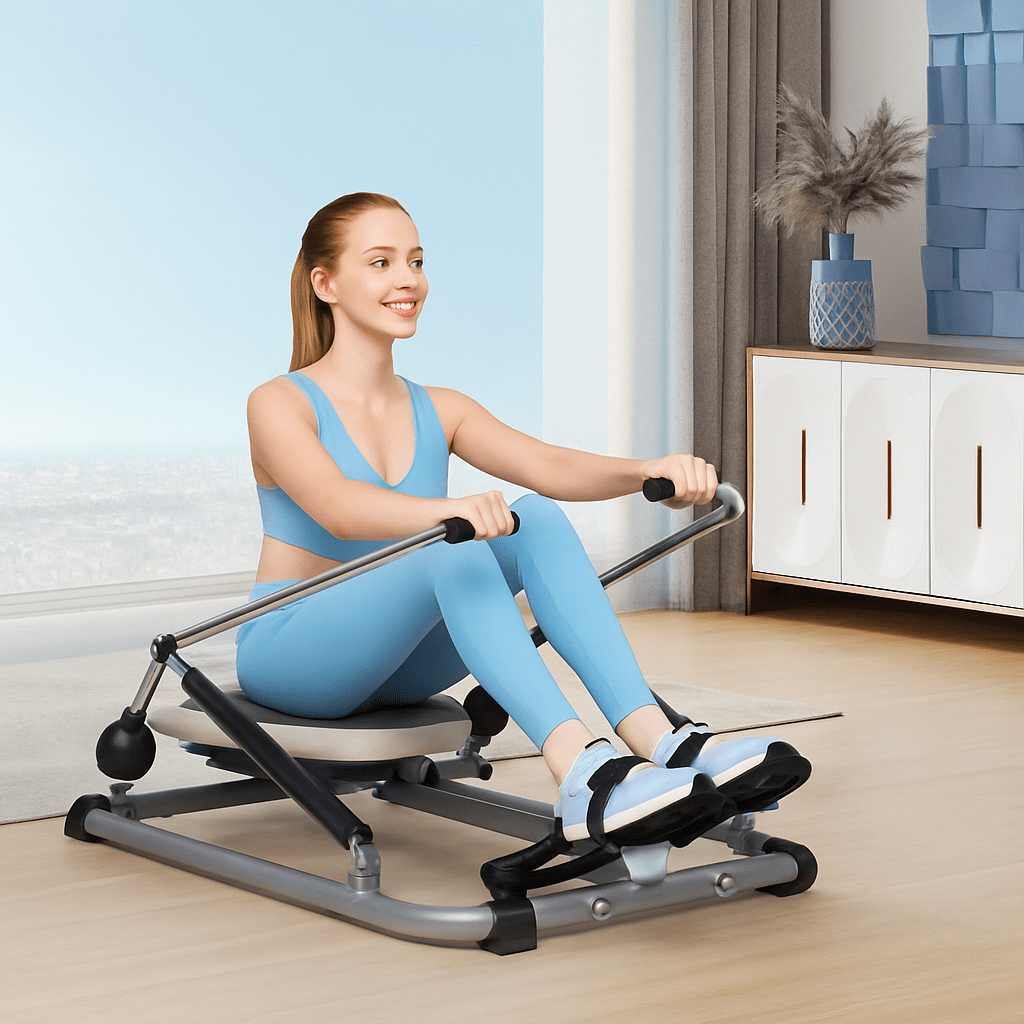 FitnessAtHome Noir Rameur hydraulique – HydroRow 360 Rameur hydraulique – HydroRow 360