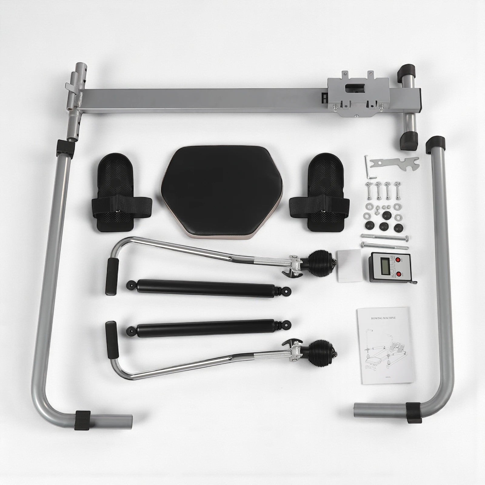 FitnessAtHome Noir Rameur hydraulique – HydroRow 360 Rameur hydraulique – HydroRow 360