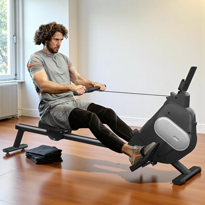 FitnessAtHome Noir Rameur Magnétique – MagneRow 16 Pro Rameur Magnétique – MagneRow 16 Pro