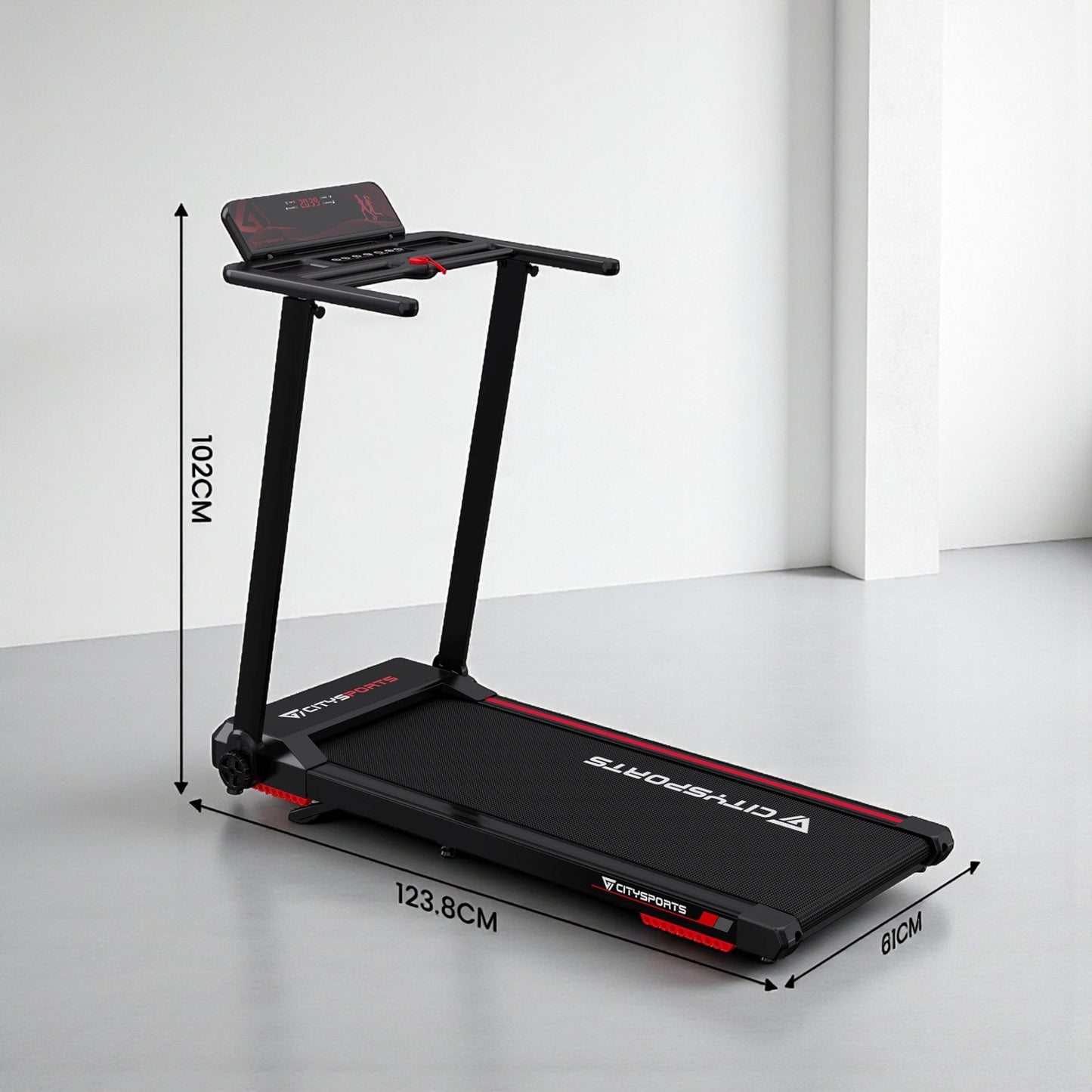 FitnessAtHome Noir Tapis de course – CITYSPORTS PRO Tapis de course – CITYSPORTS PRO