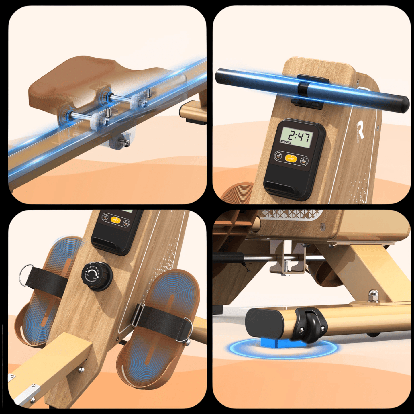 FitnessAtHome Rameur Magnétique - Fyeto MagnePro 300 Rameur Magnétique - Fyeto MagnePro 300