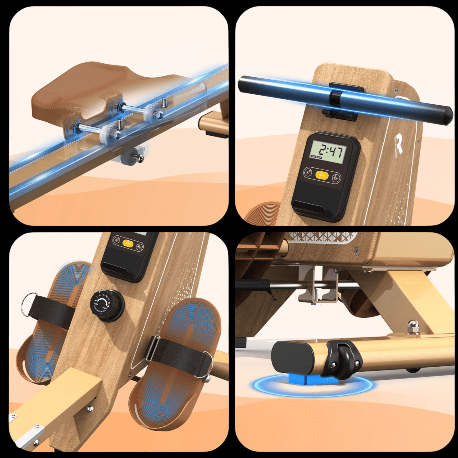 FitnessAtHome Rameur Magnétique - Fyeto MagnePro 300 Rameur Magnétique - Fyeto MagnePro 300